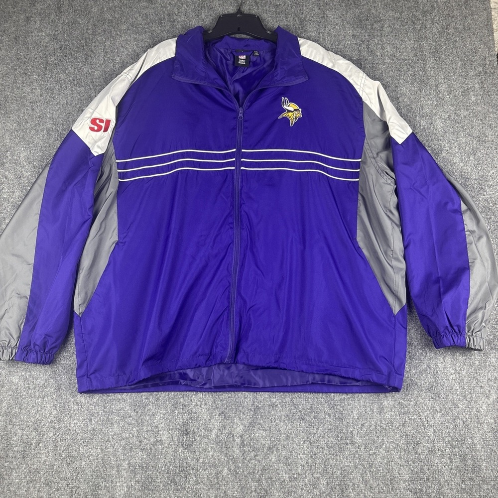 Vintage Reebok Minnesota Vikings Sports Illustrated Jacket Men 2XL Full Zip SI